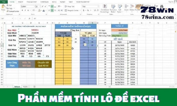 Soi cầu theo phần mềm tính lô đề bằng Excel phải dựa vào KQXS ngày trước đó